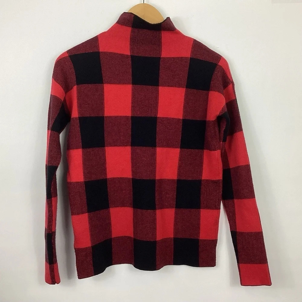 Tommy Bahama Buffalo Check Mock Neck Sweater Size XS